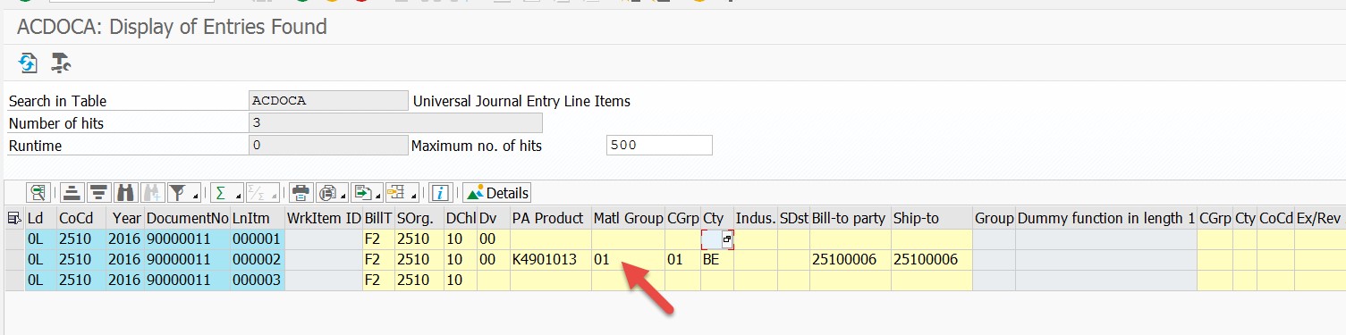 ACDOCA Original Posting