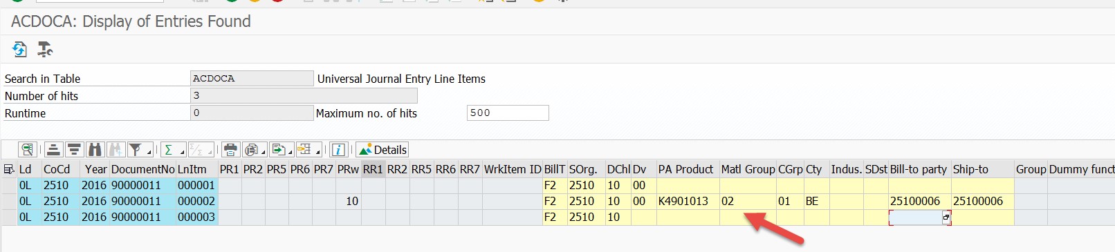ACDOCA changed posting