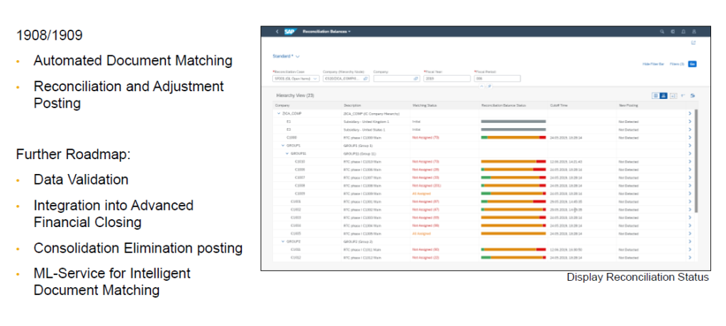 Group Reporting Intercompany Reconciliation